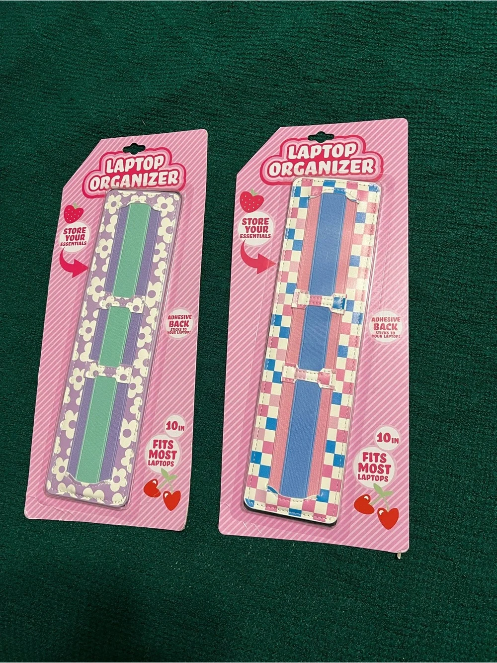 NWT Laptop Organizer Strap - Pink & Purple Designs (2 units)